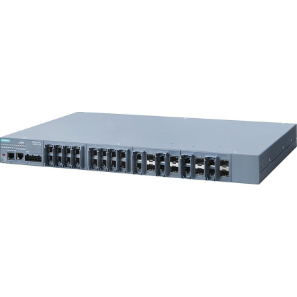 Управляемый коммутатор Siemens SCALANCE XR524-8C с 24 портами и функциями резервирования