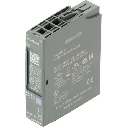 SIMATIC ET 200SP AI 4XI 2-/4-wire ST - Модуль аналогового ввода Siemens 6ES7134-6GD01-0BA1